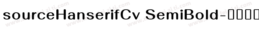 sourceHanserifCv SemiBold字体转换